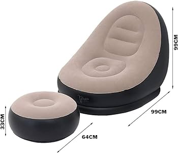 SOFT RELAX - Sofa Inflable con Puff