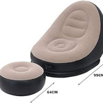 SOFT RELAX - Sofa Inflable con Puff