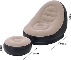 SOFT RELAX - Sofa Inflable con Puff