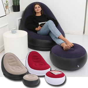 SOFT RELAX - Sofa Inflable con Puff