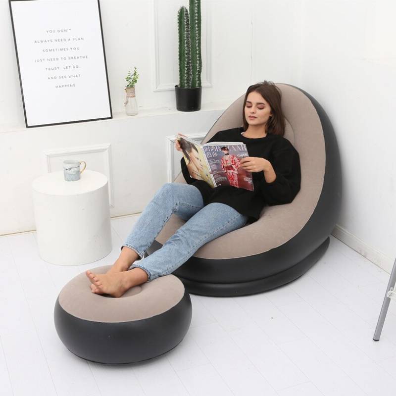 SOFT RELAX - Sofa Inflable con Puff